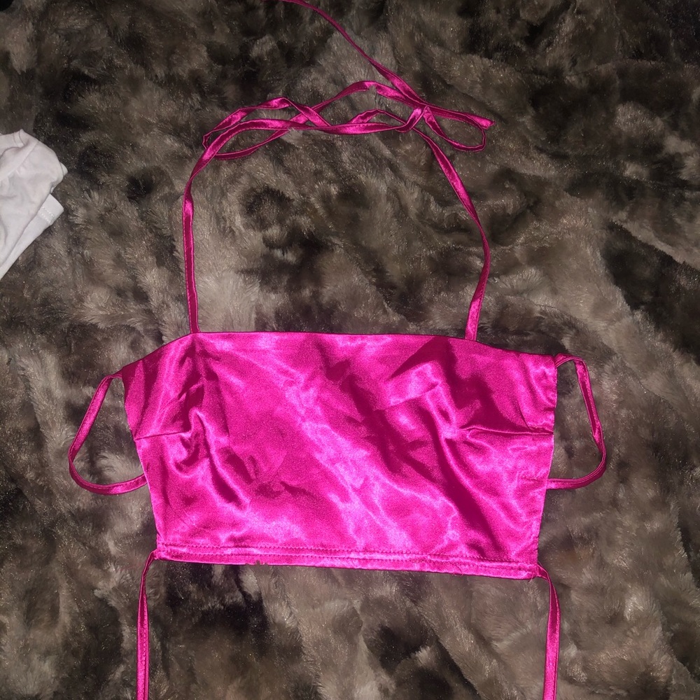 Pink Backless Top - image 1